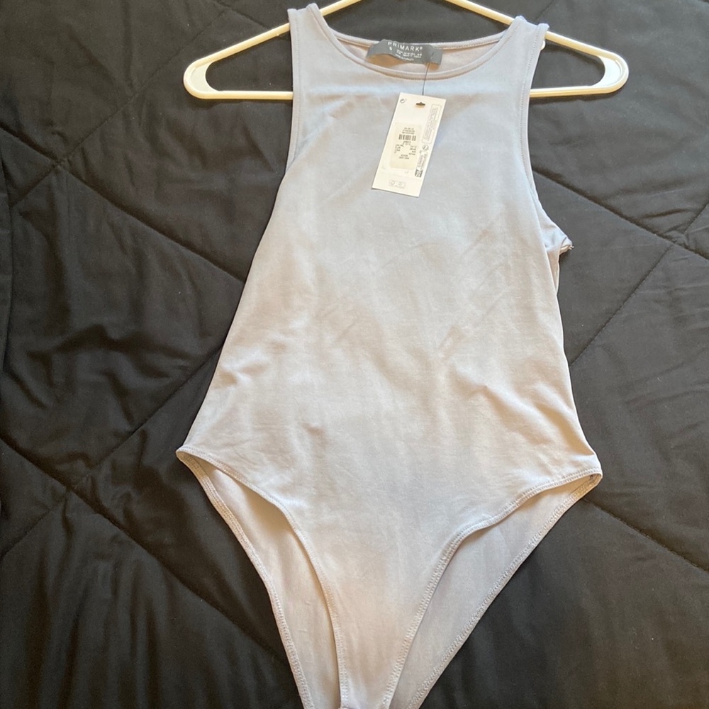 grey body suit